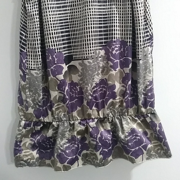 The Limited Gingham Floral Sleeveless High Ruffle V-Neck Blouse Size XS *EUC* - Picture 5 of 8